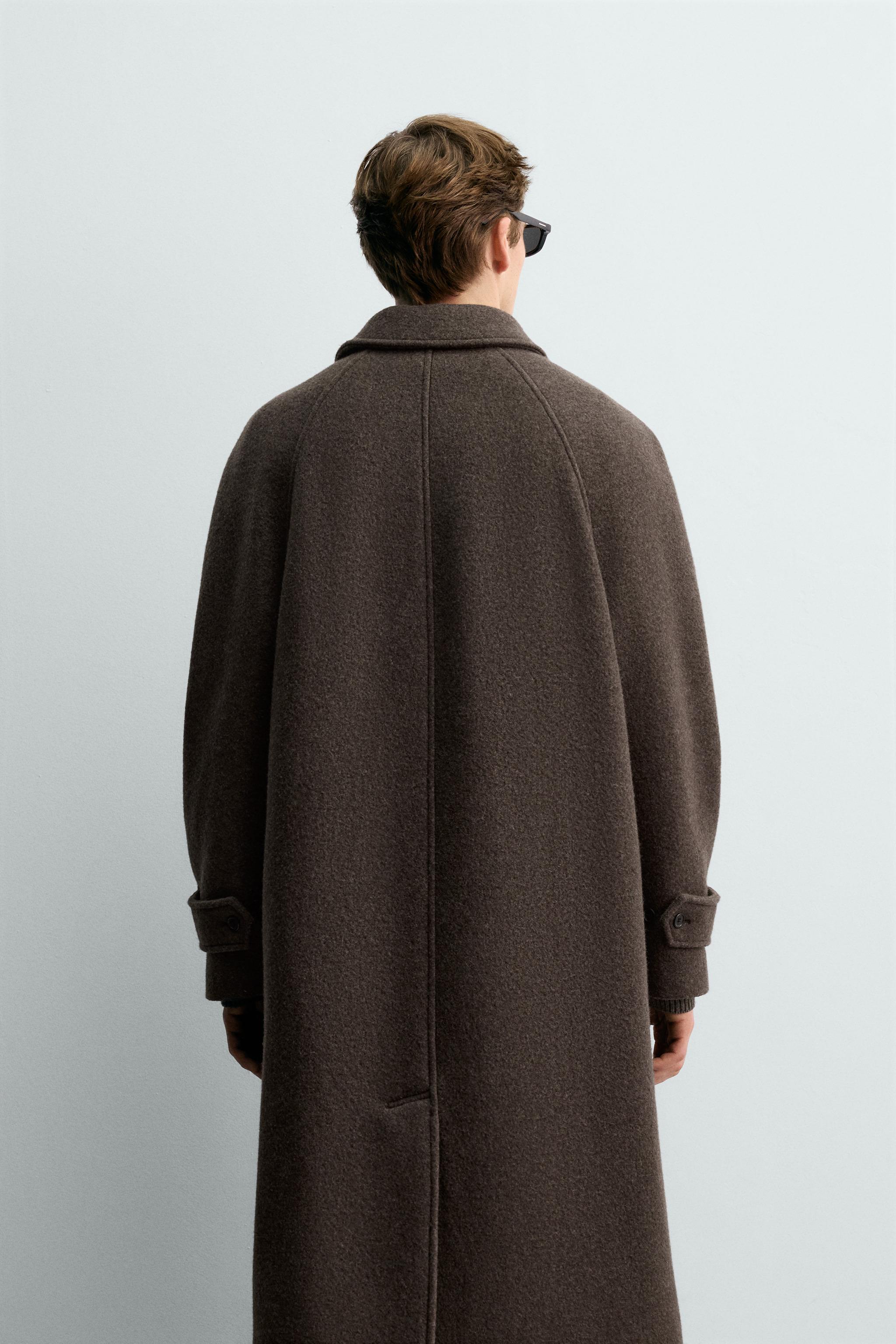 DOUBLE BREASTED MANTECO® WOOL BLEND COAT AARON LEVINE X ZARA